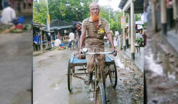 বৃদ্ধ বয়সেও ভ্যান চালাতে হয় জলিলের