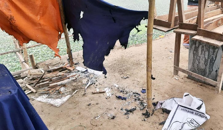 কাউন্সিলর প্রার্থীর নির্বাচনি কেন্দ্র পুড়িয়ে দেওয়ার অভিযোগ কাউন্সিলর প্রার্থীর নির্বাচনি কেন্দ্র পুড়িয়ে দেওয়ার অভিযোগ