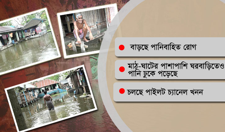 বৃষ্টি-জোয়ারে ভাসছে ভবদহ: দুর্ভোগে ২ লাখ মানুষ বৃষ্টি-জোয়ারে ভাসছে ভবদহ: দুর্ভোগে ২ লাখ মানুষ