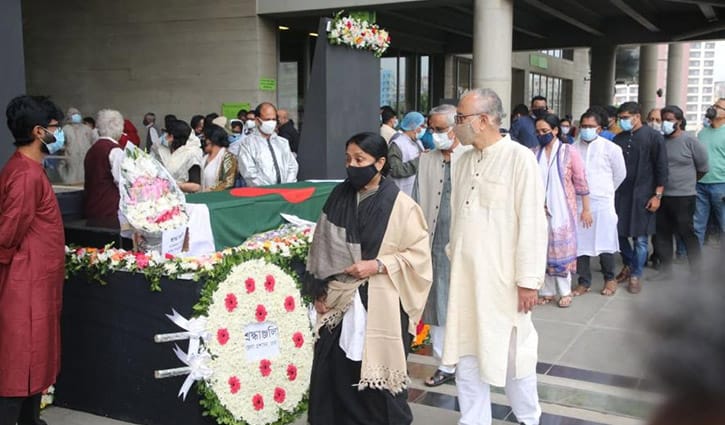 আলী যাকেরকে ফুলেল শ্রদ্ধা, সমাহিত হবেন বনানী কবরস্থানে আলী যাকেরকে ফুলেল শ্রদ্ধা, সমাহিত হবেন বনানী কবরস্থানে