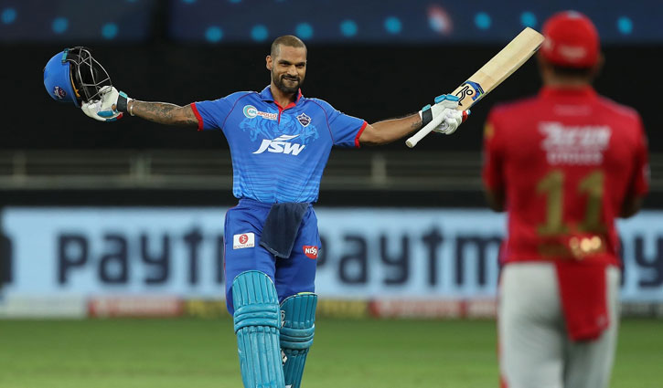আইপিএলে টানা দুটি সেঞ্চুরিতে ধাওয়ানের ইতিহাস আইপিএলে টানা দুটি সেঞ্চুরিতে ধাওয়ানের ইতিহাস