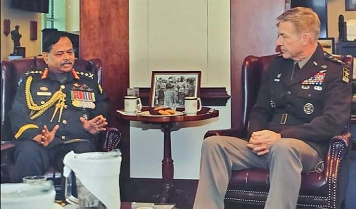 General Aziz Ahmed meets US Army chief