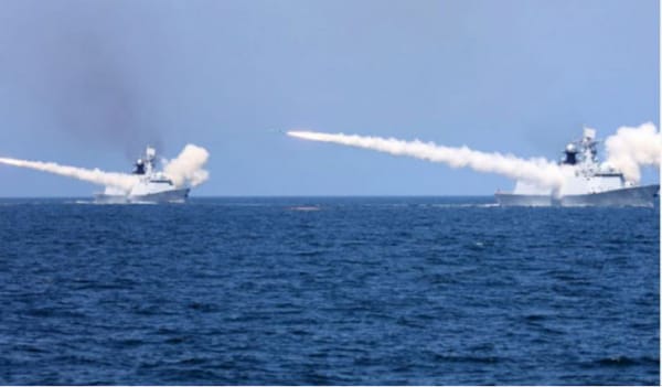 China fires two missiles China fires two missiles