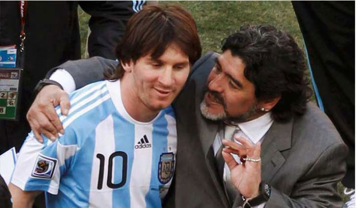 Messi mourns Maradona’s death Messi mourns Maradona’s death