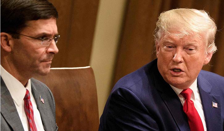 ট্রাম্পের শেষ কামড় প্রতিরক্ষামন্ত্রীকে বরখাস্ত