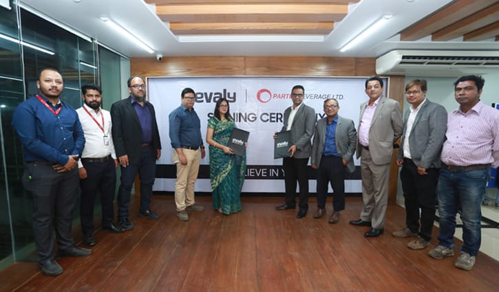 ইভ্যালিতে যুক্ত হলো পারটেক্স বেভারেজ ইভ্যালিতে যুক্ত হলো পারটেক্স বেভারেজ