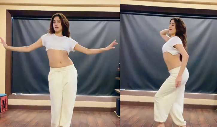 ইন্টারনেটে ঝড় তুলেছে শ্রীদেবী কন্যার বেলি ড্যান্স (ভিডিও)