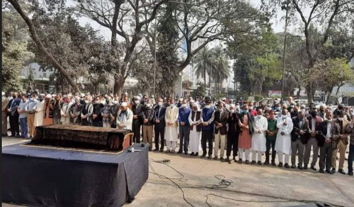 প্রেসক্লাবে সাংবাদিক মিজানুর রহমান খানের জানাজা প্রেসক্লাবে সাংবাদিক মিজানুর রহমান খানের জানাজা
