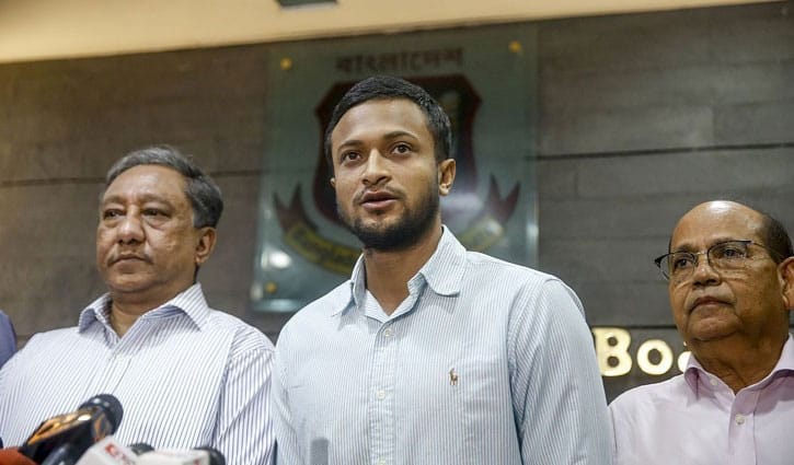 যেভাবে ৫ থেকে ১০ বছরের নিষেধাজ্ঞা থেকে সাকিবের রক্ষা যেভাবে ৫ থেকে ১০ বছরের নিষেধাজ্ঞা থেকে সাকিবের রক্ষা