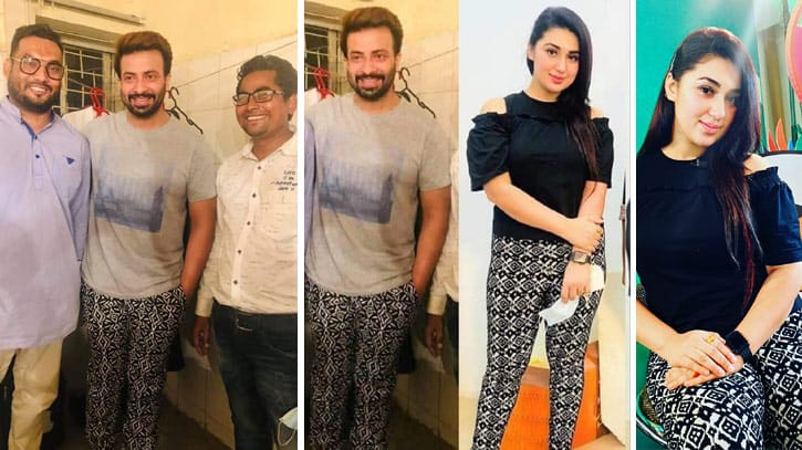 একই ছাপার পোশাক পরে সমালোচনার মুখে শাকিব একই ছাপার পোশাক পরে সমালোচনার মুখে শাকিব
