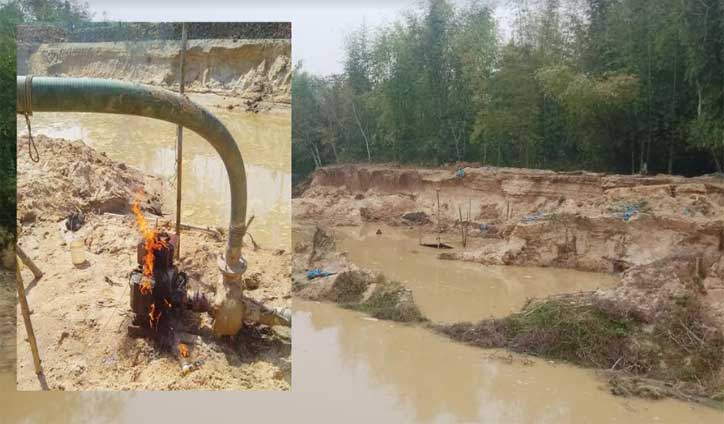 অবৈধভাবে বালু উত্তোলনের দায়ে সাড়ে ৬ লাখ টাকা জরিমানা অবৈধভাবে বালু উত্তোলনের দায়ে সাড়ে ৬ লাখ টাকা জরিমানা