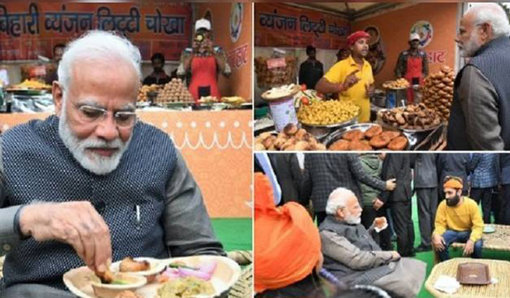 Modi takes street food