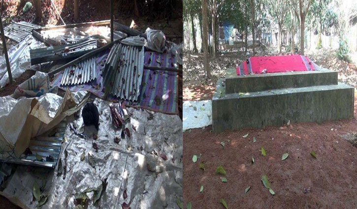  মাজার ভেঙে ফেললো যুবকরা