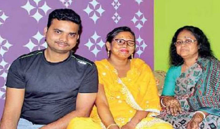 ভালোবাসার সাতপাকে বাঁধা পড়ছে অ্যাসিড দগ্ধ নারী