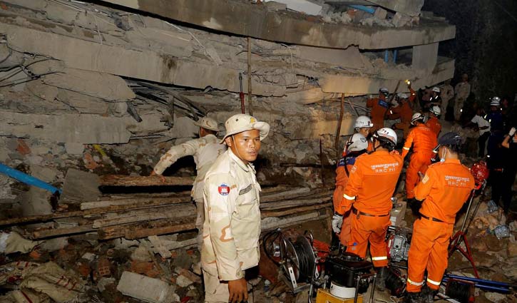 36 killed in Cambodia building collapse