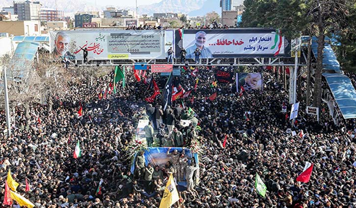 35 Killed in stampede at Soleimani funeral