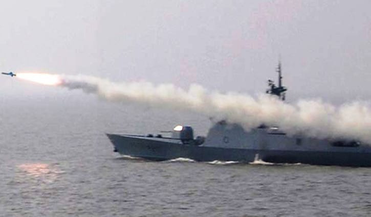Bangaldesh Navy tests missile successfully in Bay of Bengal
