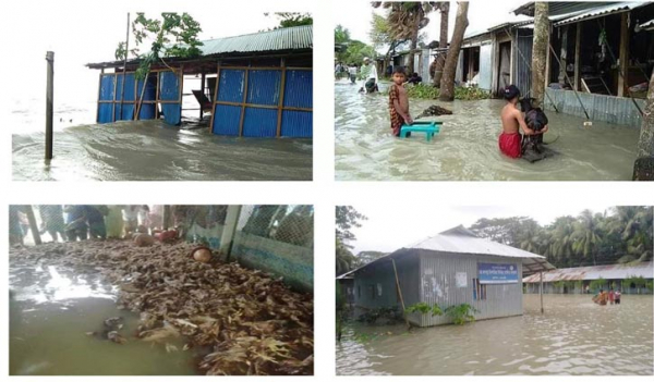 মেঘনার জোয়ারে লক্ষ্মীপুরের ৪৫ গ্রাম প্লাবিত মেঘনার জোয়ারে লক্ষ্মীপুরের ৪৫ গ্রাম প্লাবিত