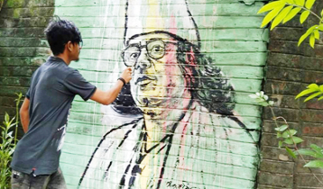 গুণীজনের ছবি আঁকাই তার নেশা গুণীজনের ছবি আঁকাই তার নেশা
