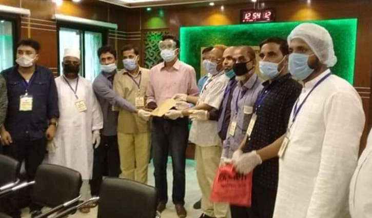 কোভিড-১৯ হাসপাতালে হাসনাবাদ গ্র্যাজুয়েটস ফোরামের অনুদান কোভিড-১৯ হাসপাতালে হাসনাবাদ গ্র্যাজুয়েটস ফোরামের অনুদান