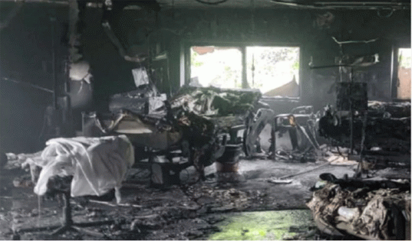8 Covid-19 patients die in hospital fire in India 8 Covid-19 patients die in hospital fire in India