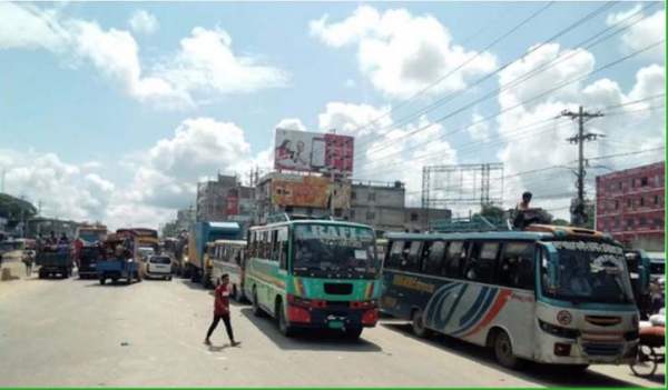20km tailback on Dhaka-Aricha highway 20km tailback on Dhaka-Aricha highway