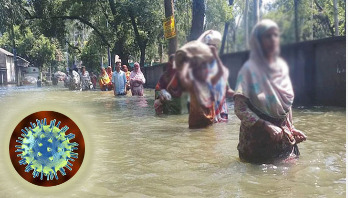 করোনা দুর্যোগের মধ্যে বন্যার হানা, সরকারি সহায়তা অব্যাহত করোনা দুর্যোগের মধ্যে বন্যার হানা, সরকারি সহায়তা অব্যাহত