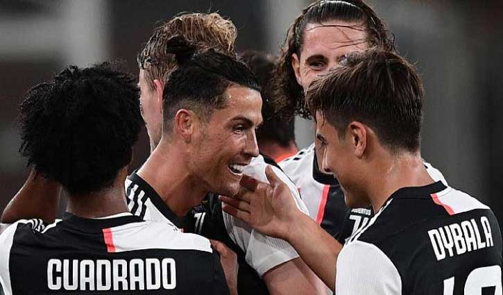 দিবালা-রোনালদোর গোলে ব্যবধান বাড়ালো জুভেন্টাস