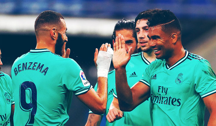 শিরোপা জয়ের দৌড়ে বার্সাকে পেছনে ফেললো রিয়াল