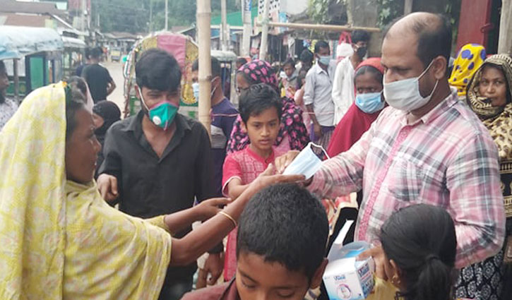 করোনাকালে নিবেদিত এক সমাজসেবক