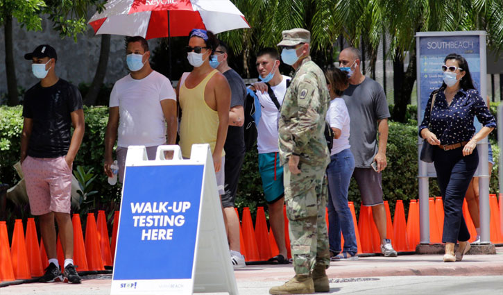 U.S. records new coronavirus cases