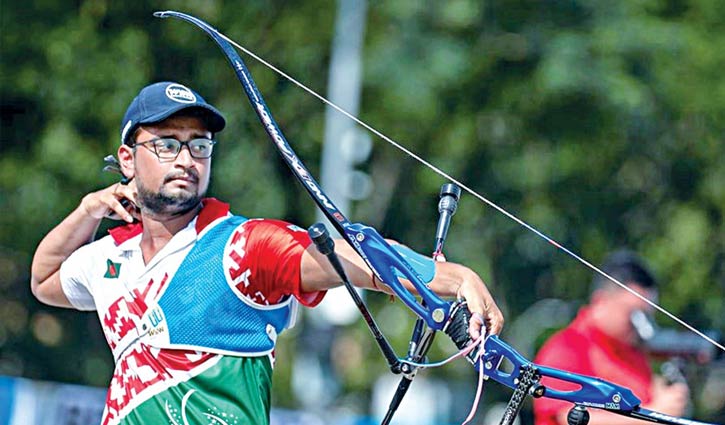 হাতে এসেছে ধনুক, ঘরেই রোমানের অনুশীলন