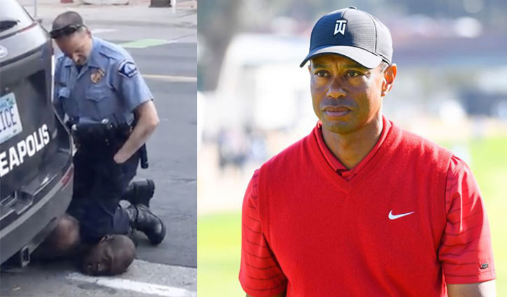 এবার ফ্লয়েড ইস্যুতে মুখ খুললেন গলফ তারকা টাইগার উডস