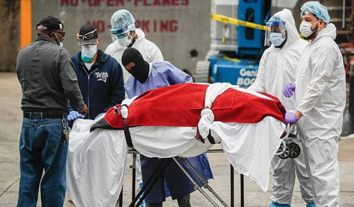 যুক্তরাষ্ট্রে একদিনে রেকর্ড ৯১১ জনের মৃত্যু