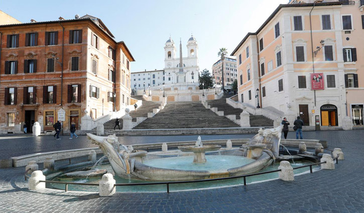 করোনাভাইরাস : ইতালিতে এক দিনেই ১৬৮ জনের মৃত্যু