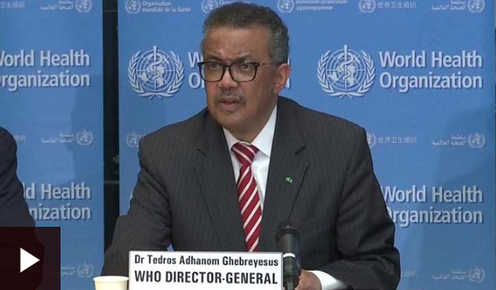 WHO declares coronavirus a global pandemic