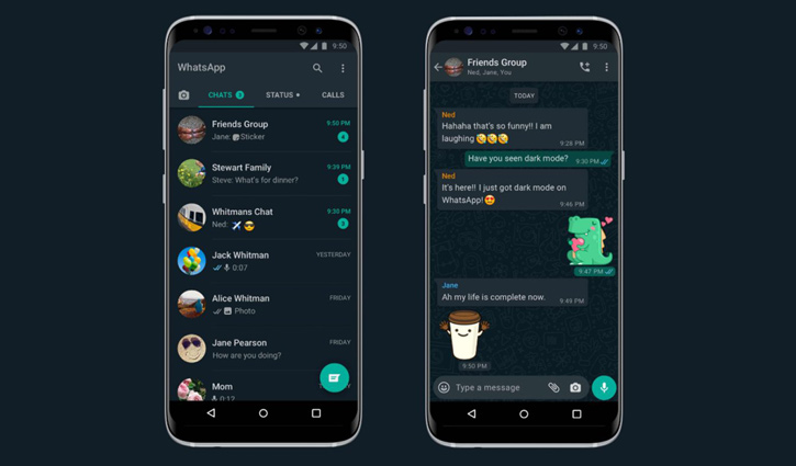 WhatsApp dark mode feature launched WhatsApp dark mode feature launched