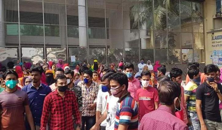 Garment workers stage demos demanding wages  