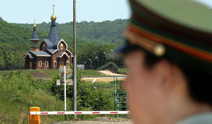Remote China border town locked down