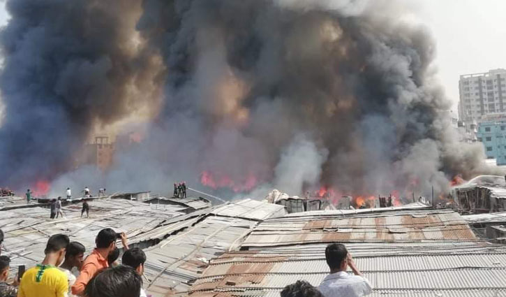Rupnagar slum catches fire