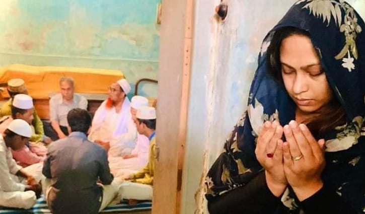 করোনা থেকে মুক্তি পেতে পপির কোরআন খতম করোনা থেকে মুক্তি পেতে পপির কোরআন খতম