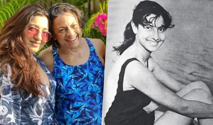 ৭৬ বছর বয়সেও বিকিনিতে তনুজা