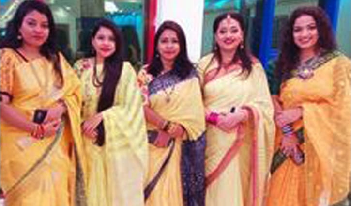 বসন্ত উৎসবে দেশীয় পোশাকে সাজ ও এর প্রসার