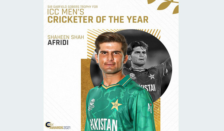 Shaheen Afridi named ICC men’s cricketer of the year