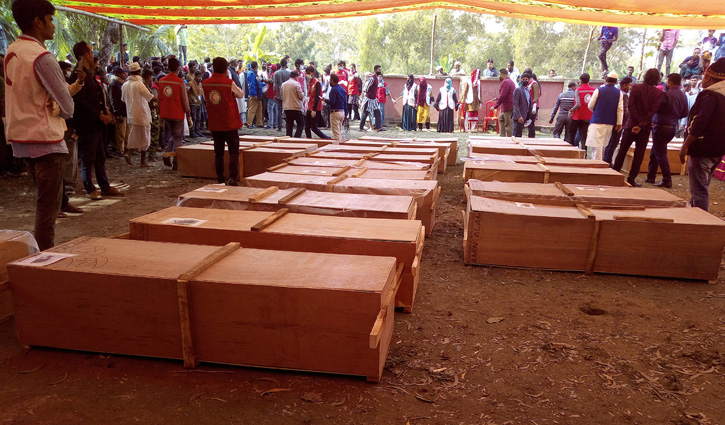 Launch fire: 23 unidentified bodies buried in mass grave