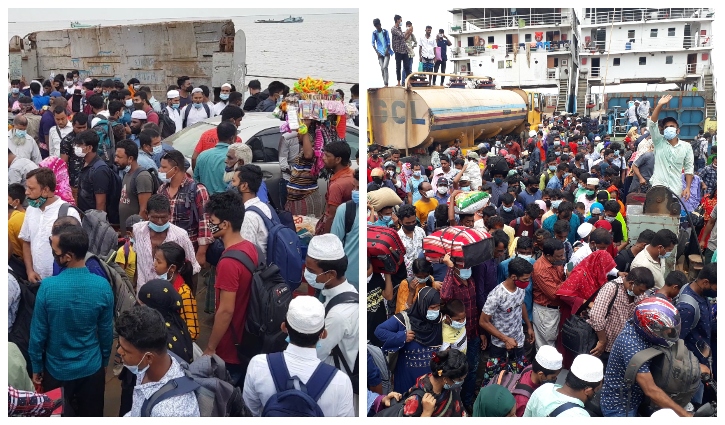 শিমুলিয়ায়-বাংলাবাজার ঘাট পারের অপেক্ষায় সহস্রাধিক যান শিমুলিয়ায়-বাংলাবাজার ঘাট পারের অপেক্ষায় সহস্রাধিক যান