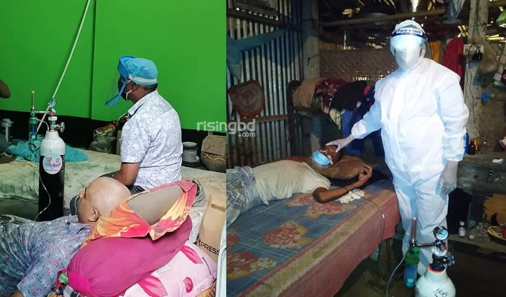 অক্সিজেন সিলিন্ডার নিয়ে বাড়িতে বাড়িতে বিধান দেব