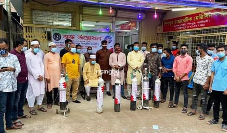নরসিংদীতে ছাত্রলীগের ফ্রি অক্সিজেন সেবা নরসিংদীতে ছাত্রলীগের ফ্রি অক্সিজেন সেবা