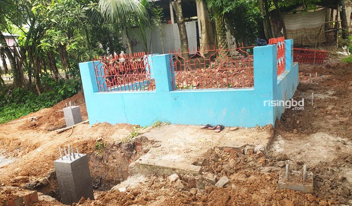 নির্মিত হচ্ছে ঈশা খাঁর সমাধি স্তম্ভ