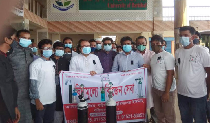 বিনামূল্যে অক্সিজেন সেবা দিচ্ছে বাঁধন